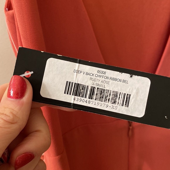 NWT LULUS RUSTY ROSE GOWN - Picture 3 of 3